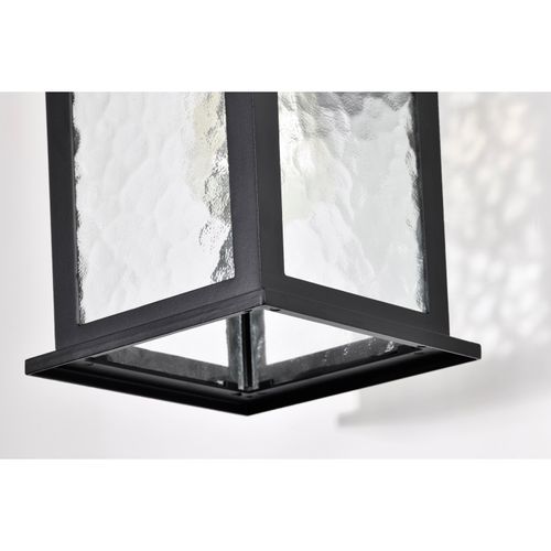 Main product image of Stillwell Collection Outdoor 13 inch Wall Light Matte Black Finish w/ Clear Water Glass