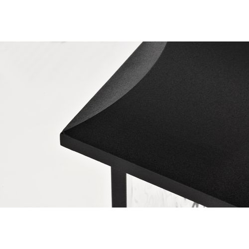 Main product image of Austen Collection Outdoor 20 inch Post Light Pole Lantern Matte Black Finish w/ Clear Water Glass