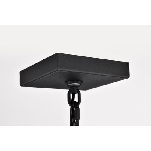 Main product image of Austen Collection Outdoor 17 inch Hanging Light Matte Black Finish w/ Clear Water Glass