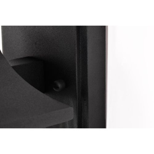 Main product image of Austen Collection Outdoor 13 inch Small Wall Light Matte Black Finish w/ Clear Water Glass