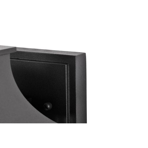 Main product image of Austen Collection Outdoor 17 inch Large Wall Light Matte Black Finish w/ Clear Water Glass