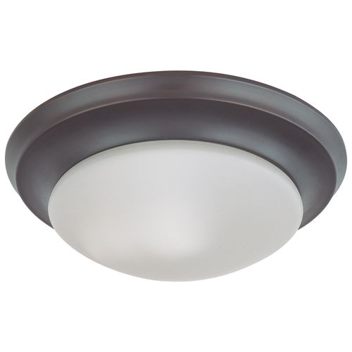 Main product image of 1 Light 12" Flush Mount Twist and Lock w/ Frosted White Glass Color retail packaging (Pack of 2)