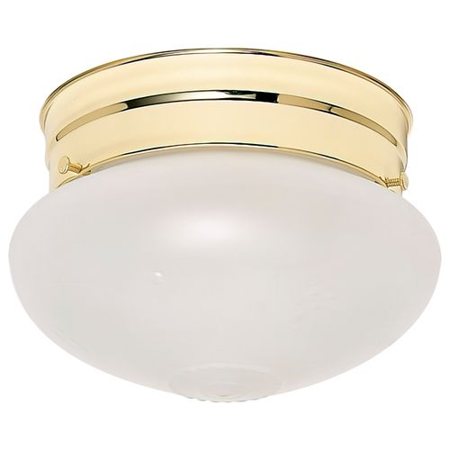 Main product image of 1 Light 6" Flush Mount Small Frosted Grape Mushroom Color retail packaging (Pack of 2)