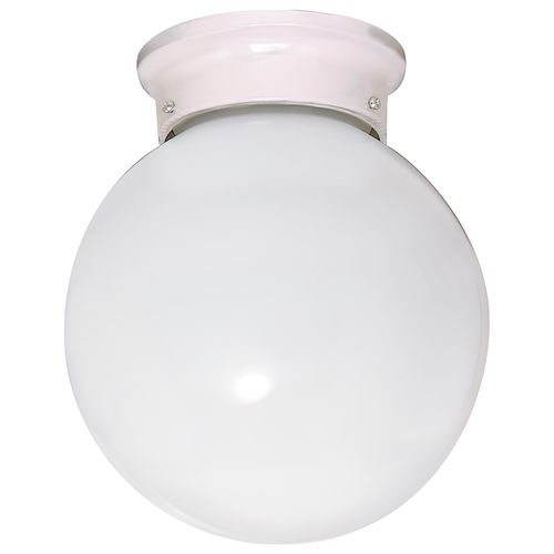 Main product image of 1 Light 6" Ceiling Fixture White Ball Color retail packaging (Pack of 2)
