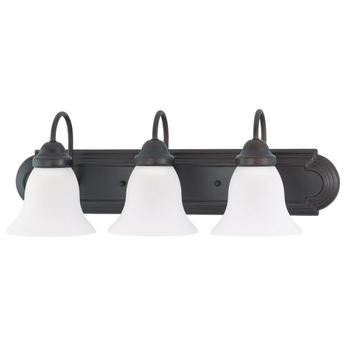 Main product image of Ballerina 3 Light 24" Vanity w/ Frosted White Glass Color retail packaging