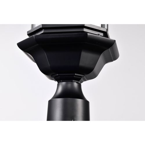 Main product image of Hopkins Outdoor Collection 18.5 inch Large Post Light Pole Lantern Matte Black Finish w/ Clear Glass (Pack of 2)