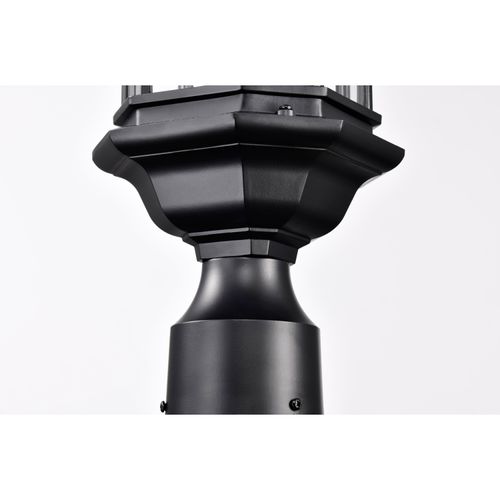 Main product image of Hopkins Outdoor Collection 16 inch Small Post Light Pole Lantern Matte Black Finish w/ Clear Glass