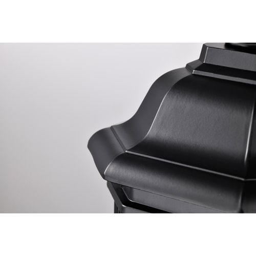Main product image of Hopkins Outdoor Collection 16 inch Small Post Light Pole Lantern Matte Black Finish w/ Clear Glass