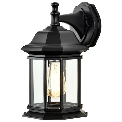 Main product image of Hopkins Outdoor Collection 13 inch Large Wall Light Matte Black Finish w/ Clear Glass
