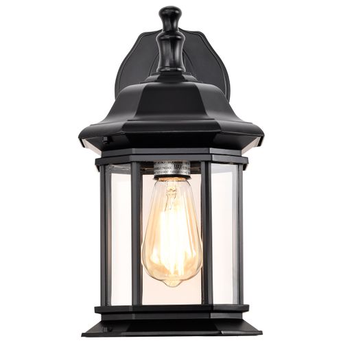 Main product image of Hopkins Outdoor Collection 13 inch Large Wall Light Matte Black Finish w/ Clear Glass