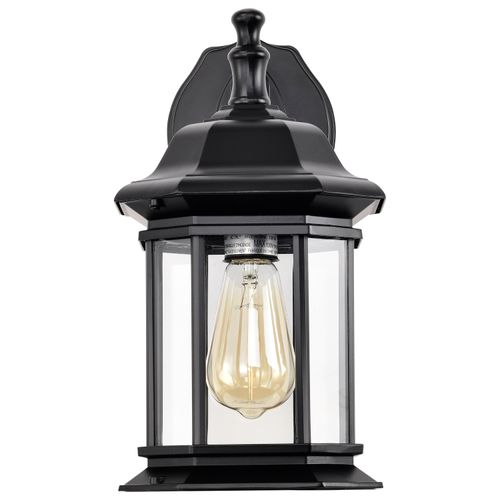 Main product image of Hopkins Outdoor Collection 13 inch Large Wall Light Matte Black Finish w/ Clear Glass
