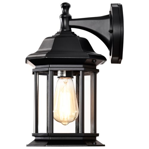 Main product image of Hopkins Outdoor Collection 13 inch Large Wall Light Matte Black Finish w/ Clear Glass