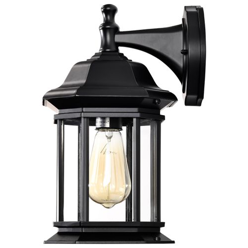 Main product image of Hopkins Outdoor Collection 13 inch Large Wall Light Matte Black Finish w/ Clear Glass