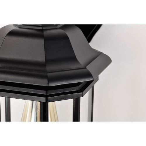Main product image of Hopkins Outdoor Collection 13 inch Large Wall Light Matte Black Finish w/ Clear Glass