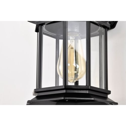 Main product image of Hopkins Outdoor Collection 13 inch Large Wall Light Matte Black Finish w/ Clear Glass