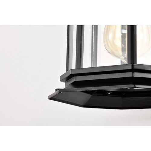Main product image of Hopkins Outdoor Collection 13 inch Large Wall Light Matte Black Finish w/ Clear Glass