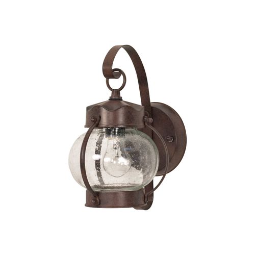 Main product image of 1 Light 11" Wall Lantern Onion Lantern w/ Clear Seed Glass