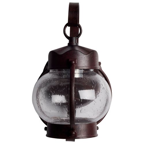 Main product image of 1 Light 11" Wall Lantern Onion Lantern w/ Clear Seed Glass