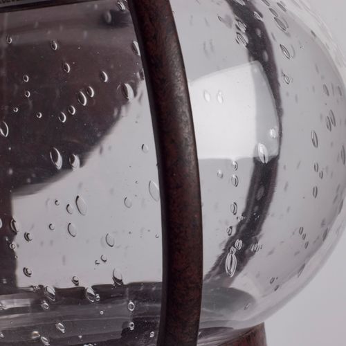 Main product image of 1 Light 11" Wall Lantern Onion Lantern w/ Clear Seed Glass