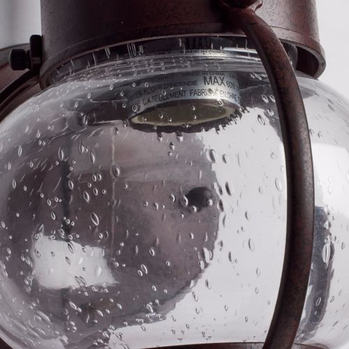 Main product image of 1 Light 11" Wall Lantern Onion Lantern w/ Clear Seed Glass