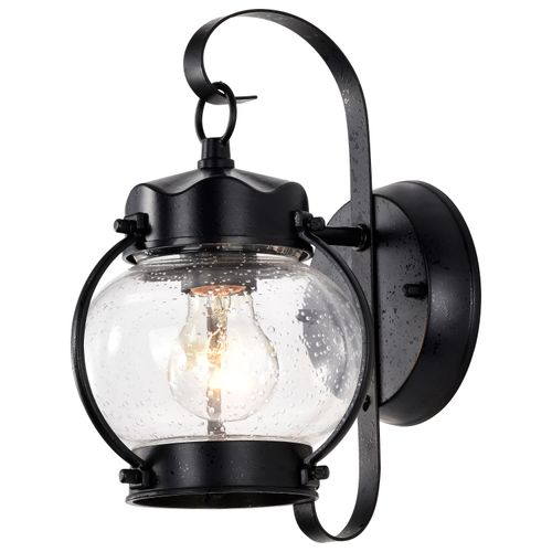 Main product image of 1 Light 11" Wall Lantern Onion Lantern w/ Clear Seed Glass