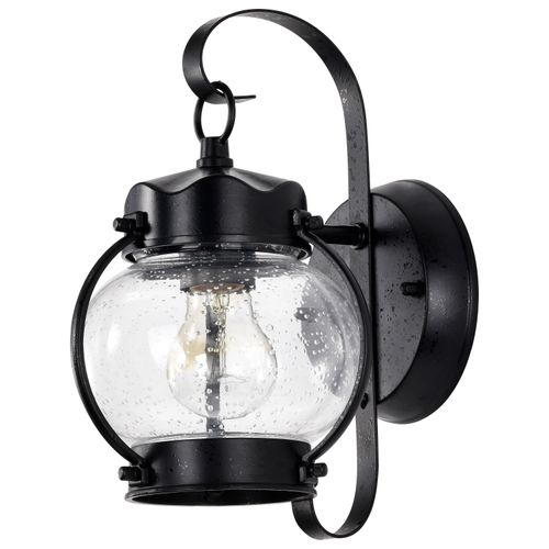 Main product image of 1 Light 11" Wall Lantern Onion Lantern w/ Clear Seed Glass