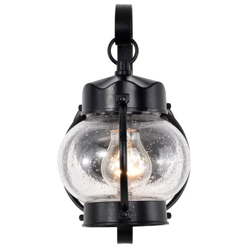 Main product image of 1 Light 11" Wall Lantern Onion Lantern w/ Clear Seed Glass
