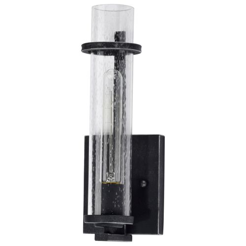 Main product image of Donzi 1 Light Vanity Fixture Iron Black Finish
