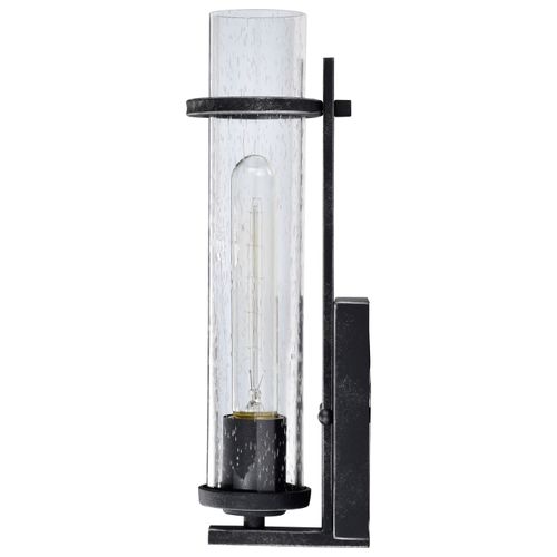 Main product image of Donzi 1 Light Vanity Fixture Iron Black Finish