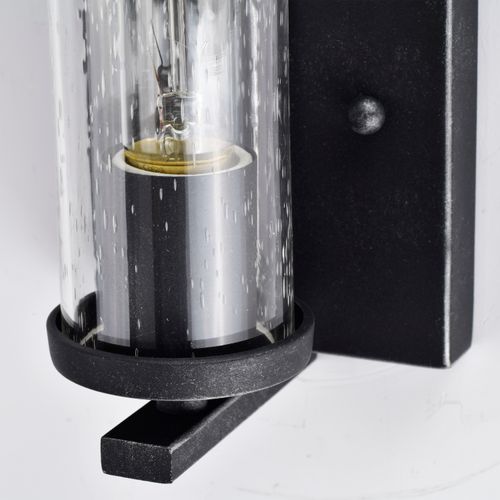 Main product image of Donzi 1 Light Vanity Fixture Iron Black Finish