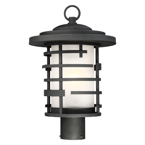 Main product image of Lansing 1 Light Outdoor Post Lantern w/ Etched Glass