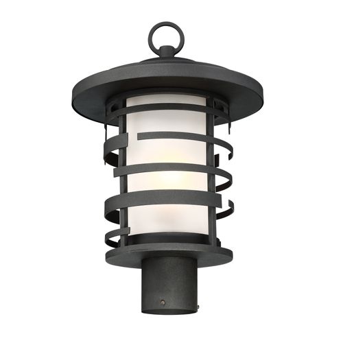 Main product image of Lansing 1 Light Outdoor Post Lantern w/ Etched Glass