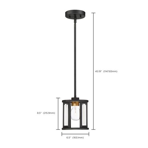 Main product image of Payne 1 Light Mini Pendant w/ Clear Beveled Glass