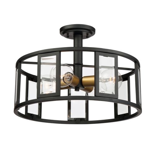 Main product image of Payne 4 Light Semi-Flush w/ Clear Beveled Glass