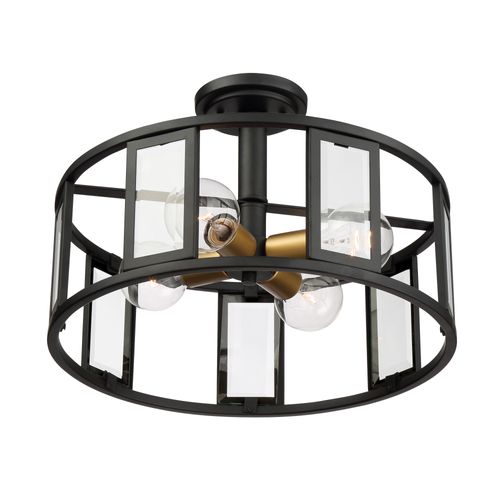 Main product image of Payne 4 Light Semi-Flush w/ Clear Beveled Glass