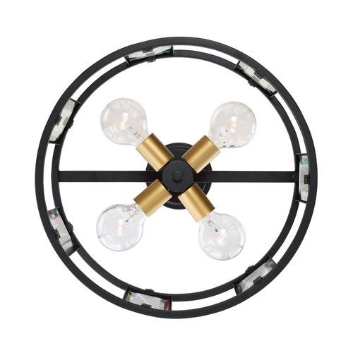 Main product image of Payne 4 Light Semi-Flush w/ Clear Beveled Glass