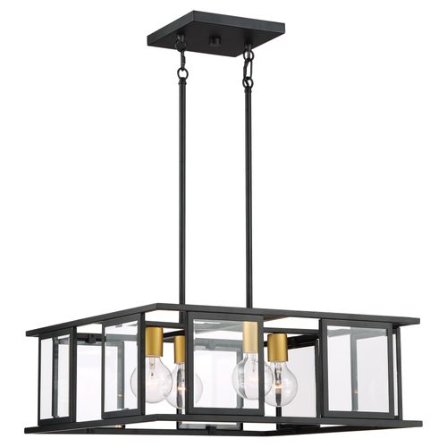 Main product image of Payne 4 Light Pendant w/ Clear Beveled Glass