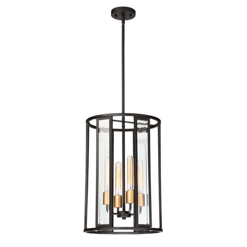 Main product image of Payne 4 Light Foyer Pendant w/ Clear Beveled Glass