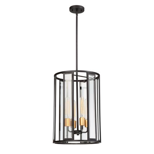 Main product image of Payne 4 Light Foyer Pendant w/ Clear Beveled Glass