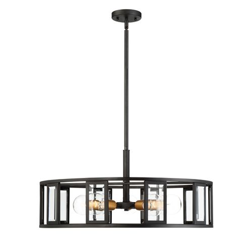 Main product image of Payne 5 Light Pendant w/ Clear Beveled Glass