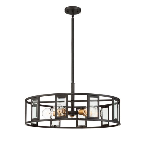Main product image of Payne 5 Light Pendant w/ Clear Beveled Glass