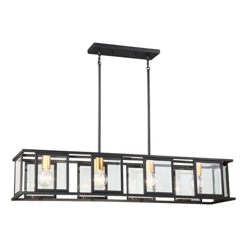 Main product image of Payne 4 Light Island Pendant w/ Clear Beveled Glass