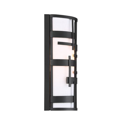 Main product image of Lansing 2 Light Wall Sconce w/ White Fabric Shade