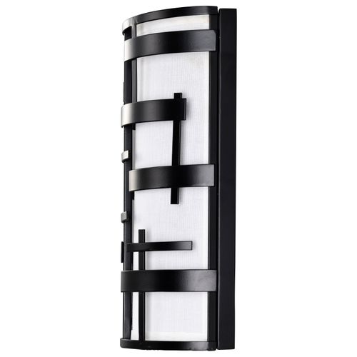 Main product image of Lansing 2 Light Wall Sconce w/ White Fabric Shade