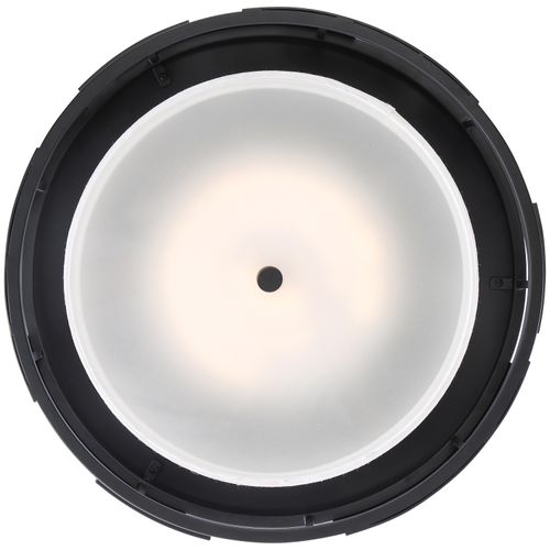 Main product image of Lansing 3 Light Flush w/ White Fabric Shade and Opal Diffuser