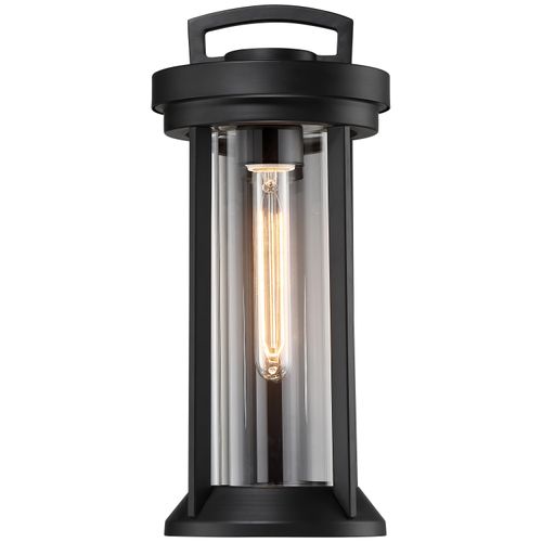 Main product image of Huron 1 Light Small Lantern Aged Bronze Finish w/ Clear Glass