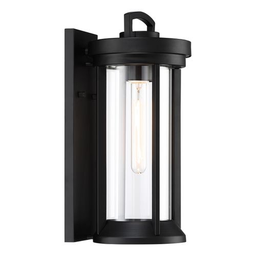 Main product image of Huron 1 Light Small Lantern Aged Bronze Finish w/ Clear Glass