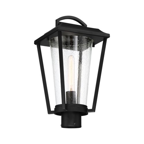 Main product image of Lakeview 1 Light Post Lantern Aged Bronze Finish w/ Clear Seed Glass