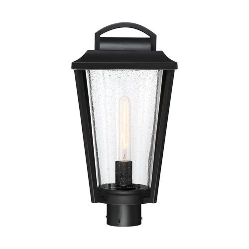 Main product image of Lakeview 1 Light Post Lantern Aged Bronze Finish w/ Clear Seed Glass