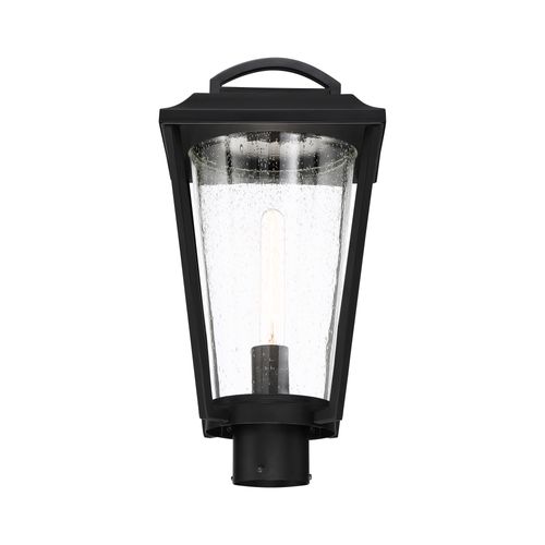 Main product image of Lakeview 1 Light Post Lantern Aged Bronze Finish w/ Clear Seed Glass